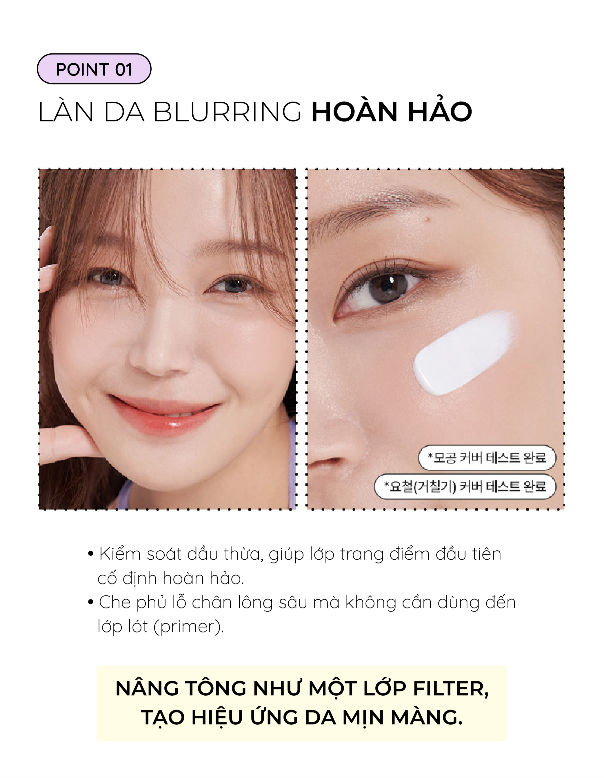 Mô tả Kem chống nắng nâng tone tím Cell Fusion C Blurring Tone-Up Sun Base SPF50+ PA++++ 40ml che khuyết điểm, mờ lỗ chân lông - 4