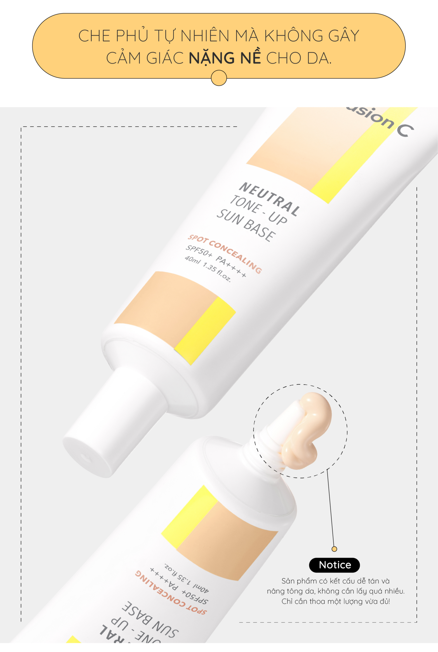 Mô tả Kem chống nắng nâng tone che khuyết điểm Cell Fusion C Neutral Tone-Up Sun Base SPF50+ PA++++ tone beige nhẹ nhàng 40ml - 9