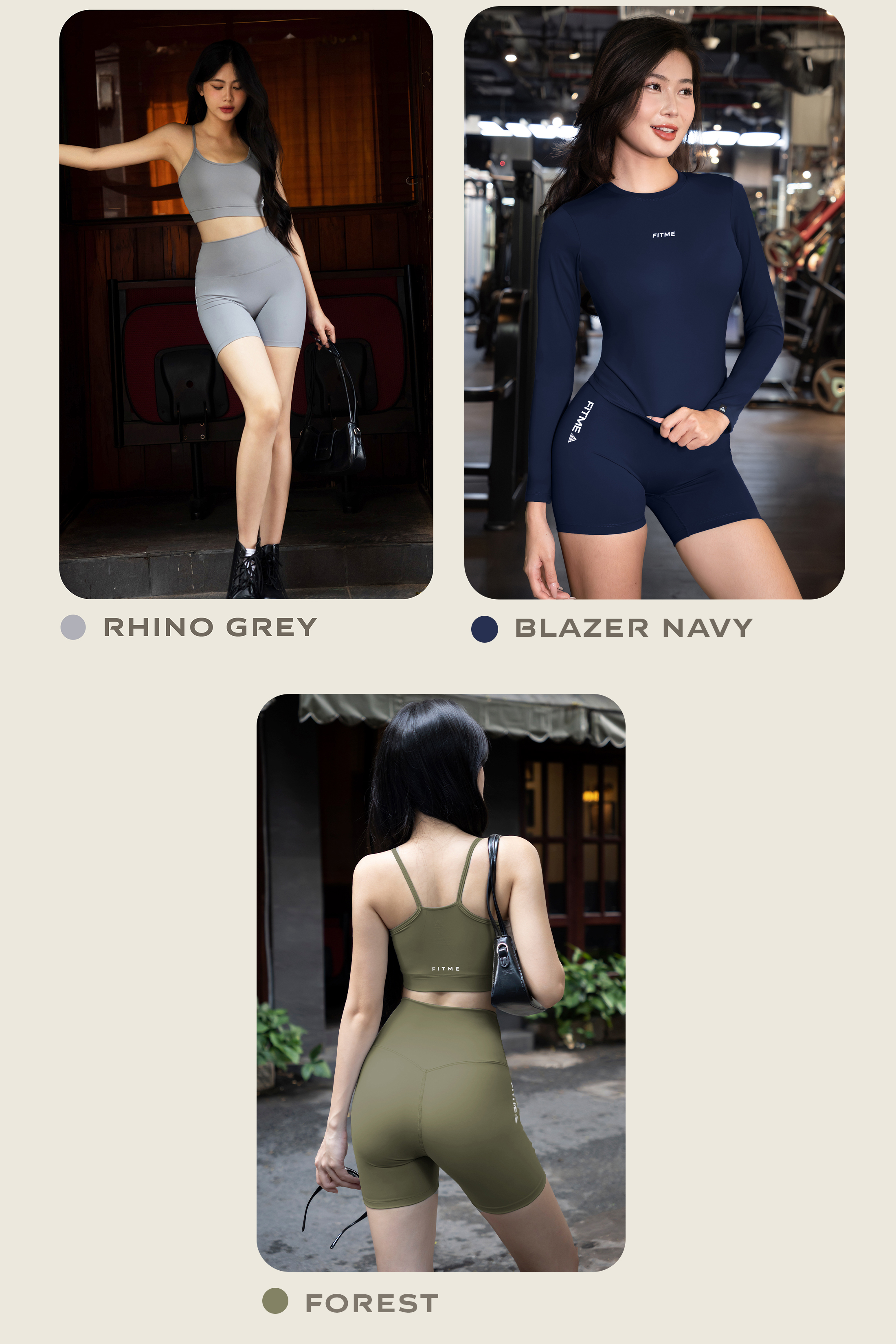Mô tả Quần đùi tập gym yoga Fitme legging nữ cạp cao tôn dáng co giãn 4 chiều cao cấp QNTG - 11