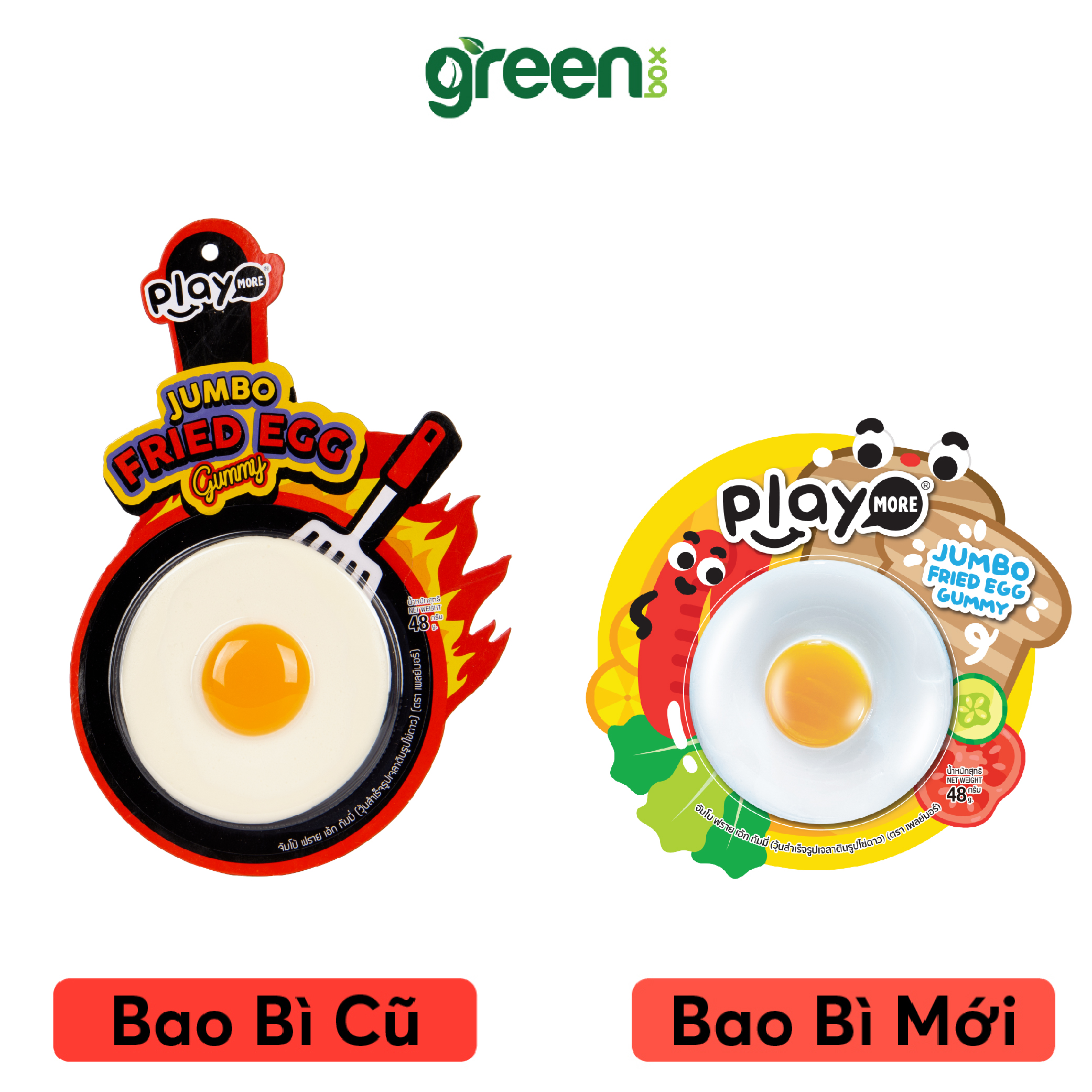 Mô tả Kẹo dẻo hình trứng chiên Jumbo Playmore Thái Lan 48g - 1