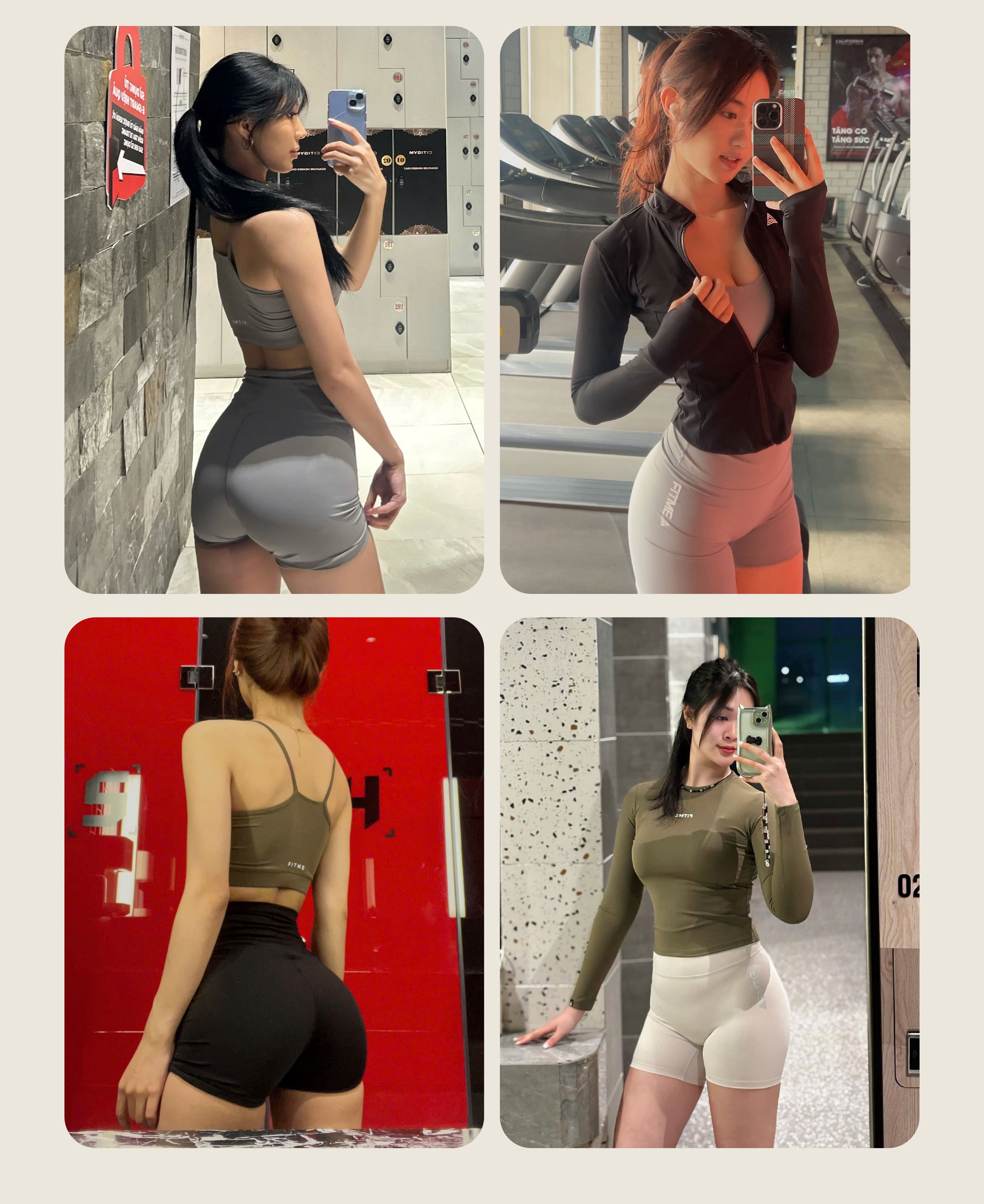 Mô tả Quần đùi tập gym yoga Fitme legging nữ cạp cao tôn dáng co giãn 4 chiều cao cấp QNTG - 9