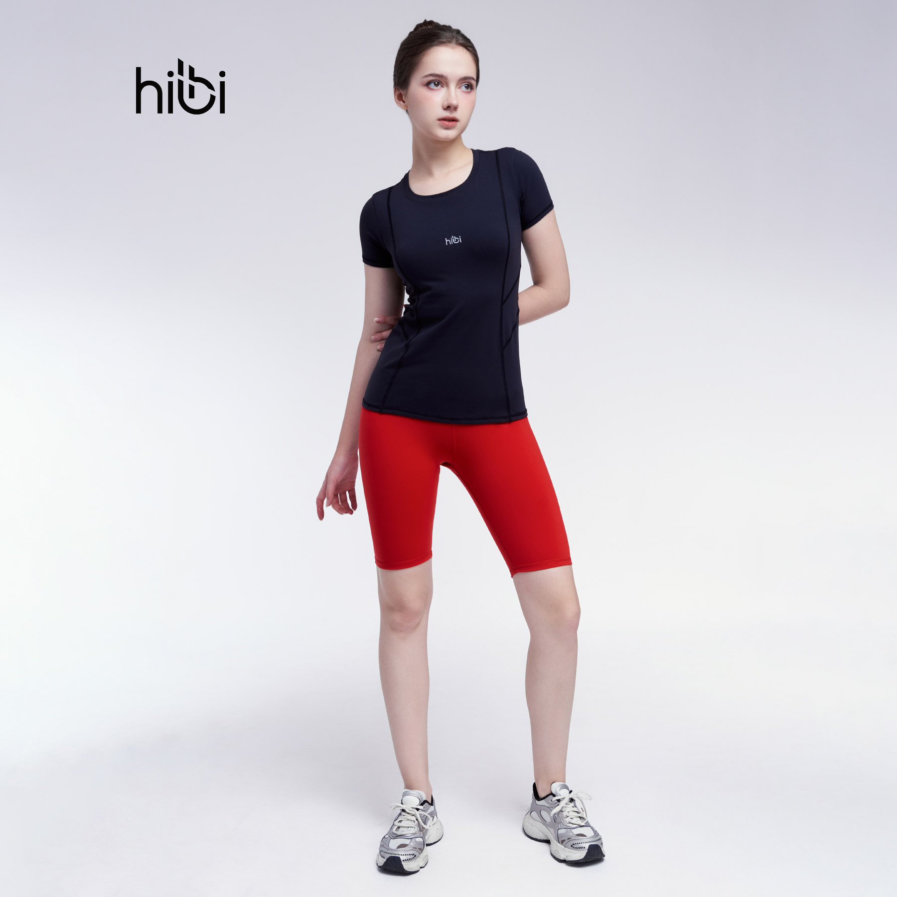 Mô tả Áo Thun Thể Thao Nữ Tập Yoga Gym Hibi Sports TS002 Kiểu 1 Lớp - 2