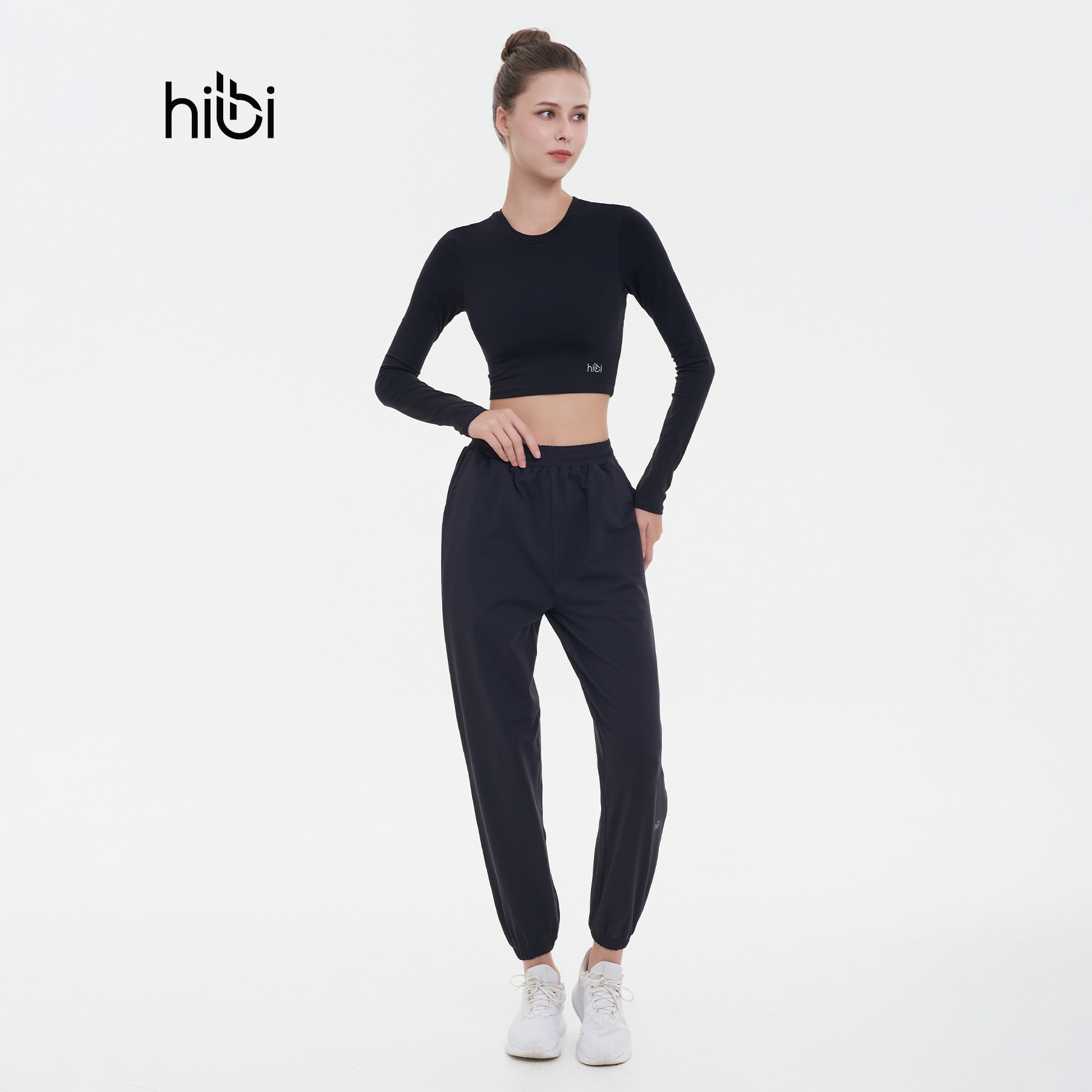 Mô tả Áo Tập Yoga Gym Hibi Sports CR832 Kiểu Tay Dài Cổ Tròn, Kèm Mút Ngực - 2