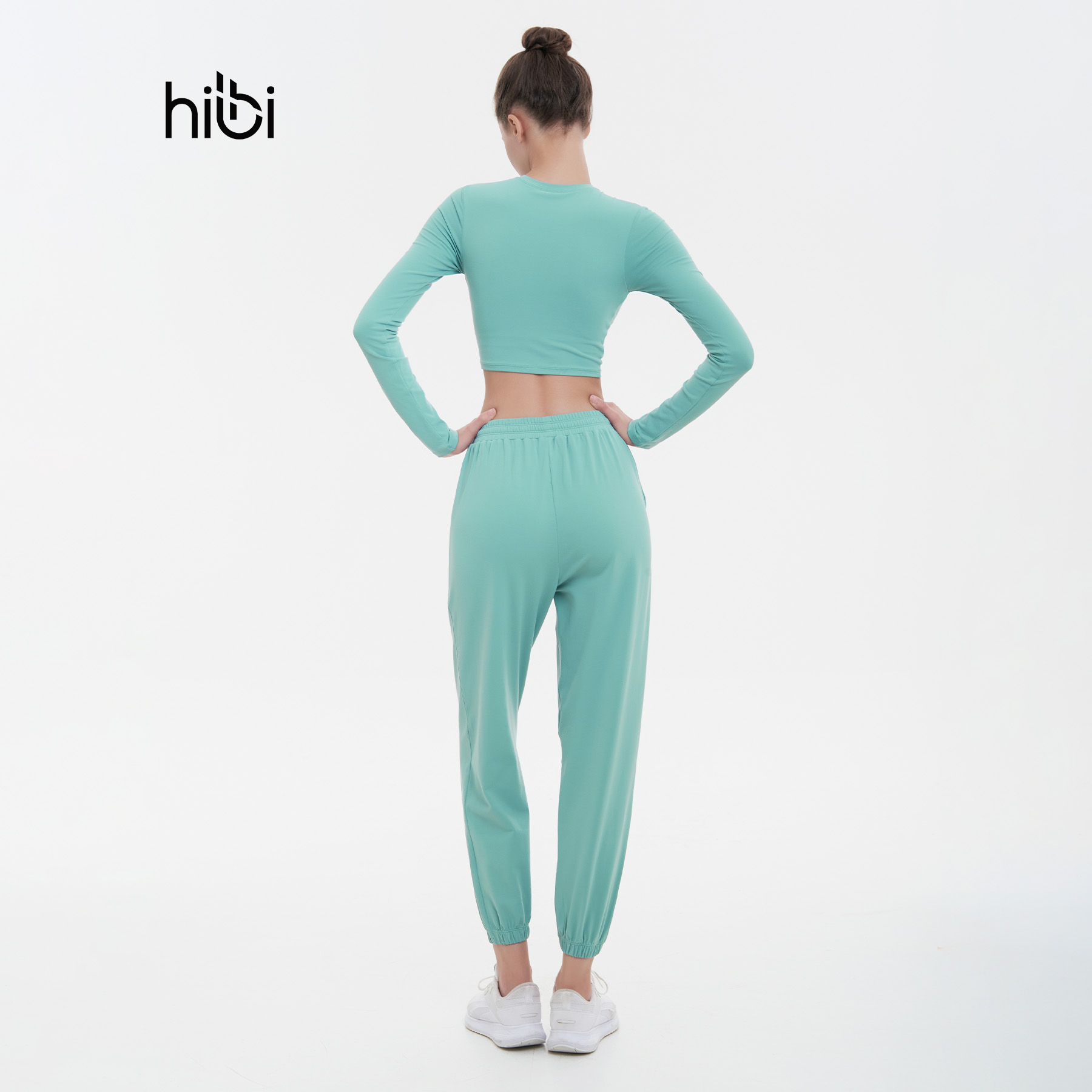Mô tả Áo Tập Yoga Gym Hibi Sports CR832 Kiểu Tay Dài Cổ Tròn, Kèm Mút Ngực - 3