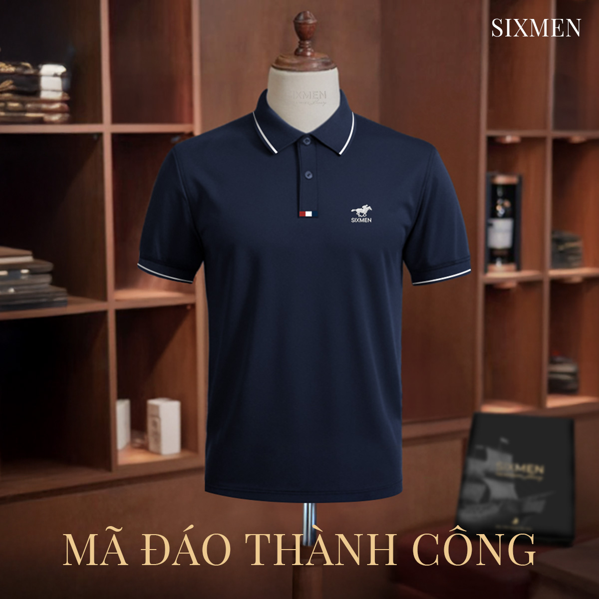 Áo polo nam SIXMEN phối đồ