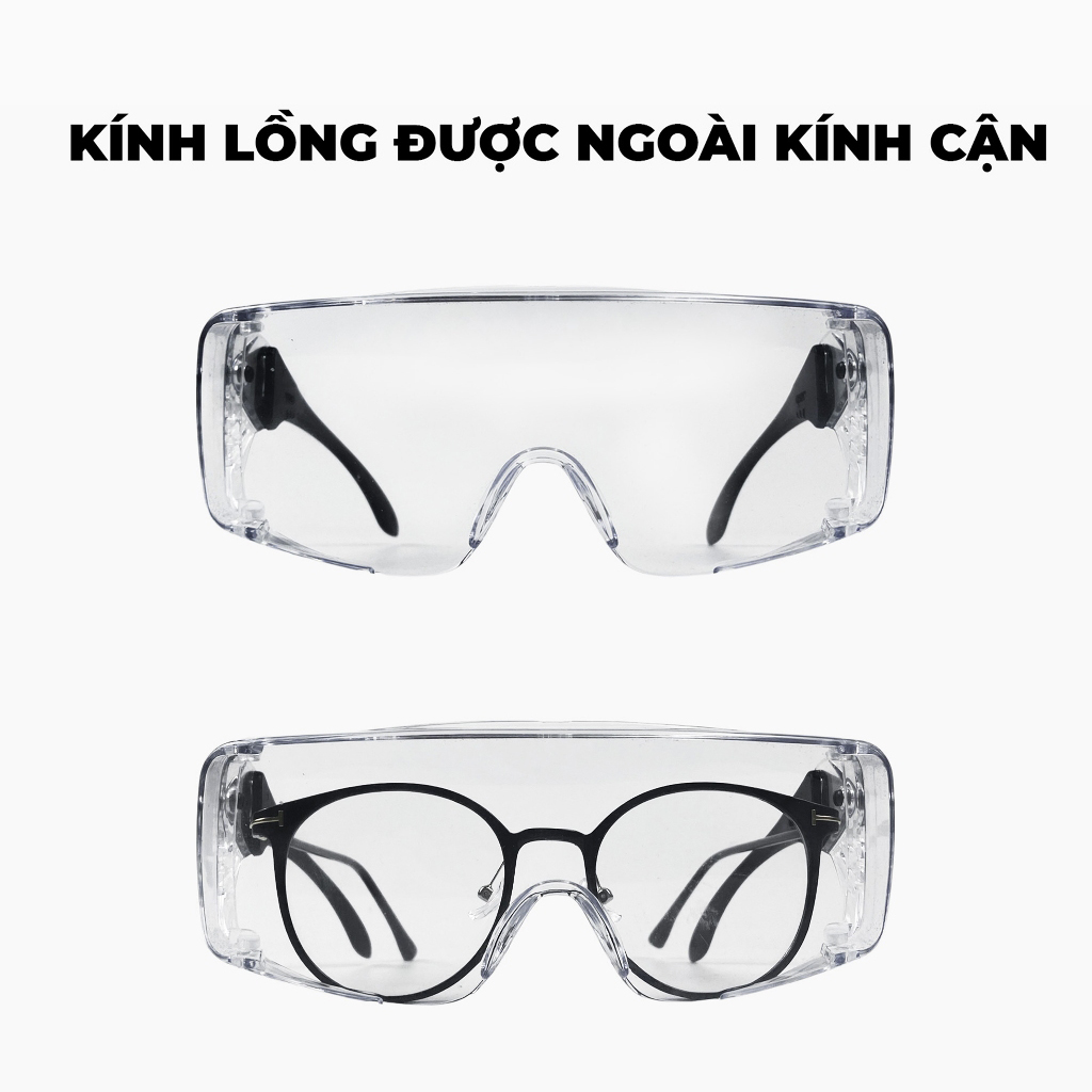 Mô tả Kính chắn bụi đi đường ANDU EYEWEAR chống tia UV, hạn chế bám hơi nước chất liệu nhựa cao cấp - 6