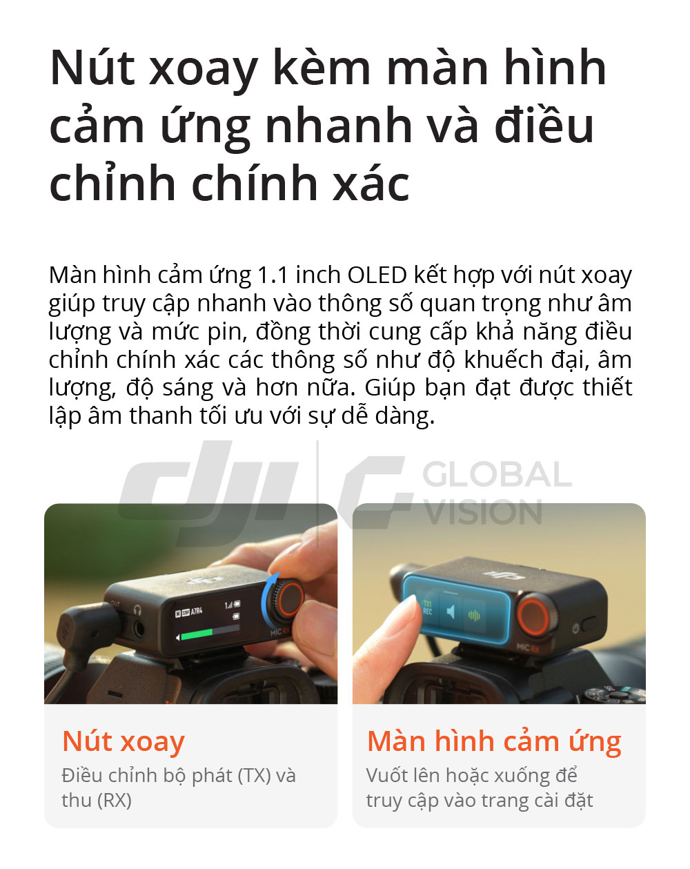 DJI Mic 2 Khử ồn