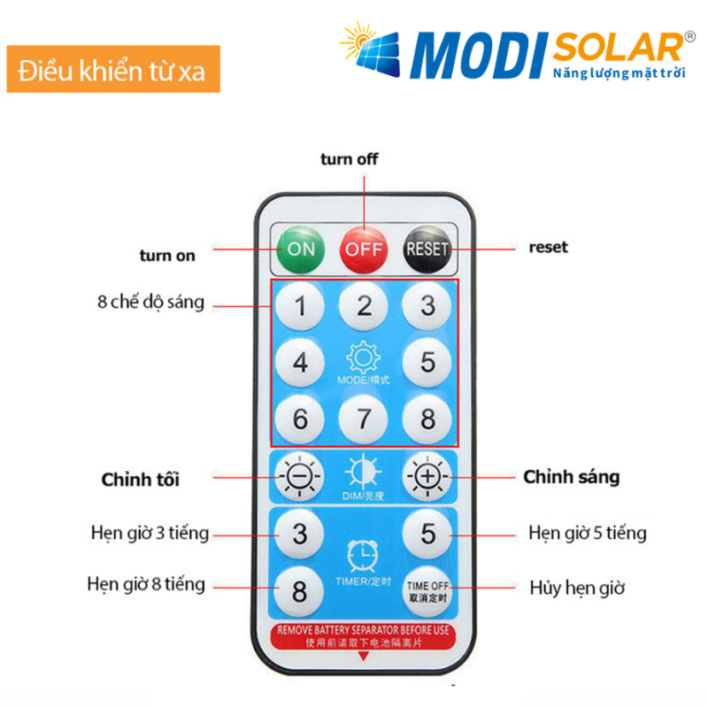 Mô tả Dây Đèn Led Năng Lượng Mặt Trời MODI SOLAR, Cuộn Dây Led Trang Trí Chống Thấm Nước - 6