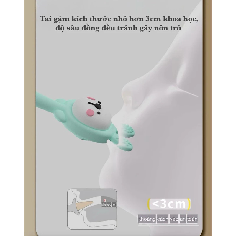 Mô tả Đồ Chơi Lục Lạc KidAndMom Xúc Xắc Gặm Nướu Cầm Tay Silicone Phát triển Nghe Nhìn - 3
