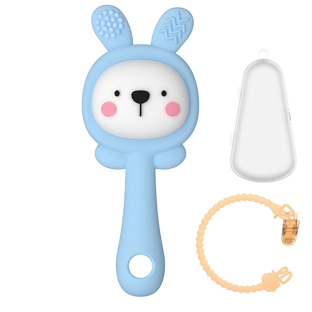 Mô tả Đồ Chơi Lục Lạc KidAndMom Xúc Xắc Gặm Nướu Cầm Tay Silicone Phát triển Nghe Nhìn - 10