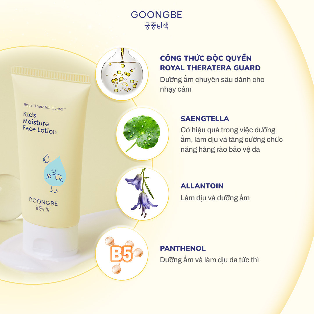Mô tả Lotion Dưỡng Ẩm Làm Mềm Da GOONGBE Kids Face Lotion 80ml - 3
