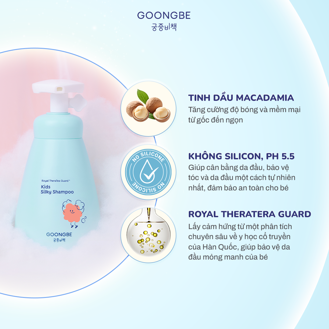 Mô tả Combo Dầu Gội, Dầu Xả GOONGBE Kids An Toàn Lành Tính - 5