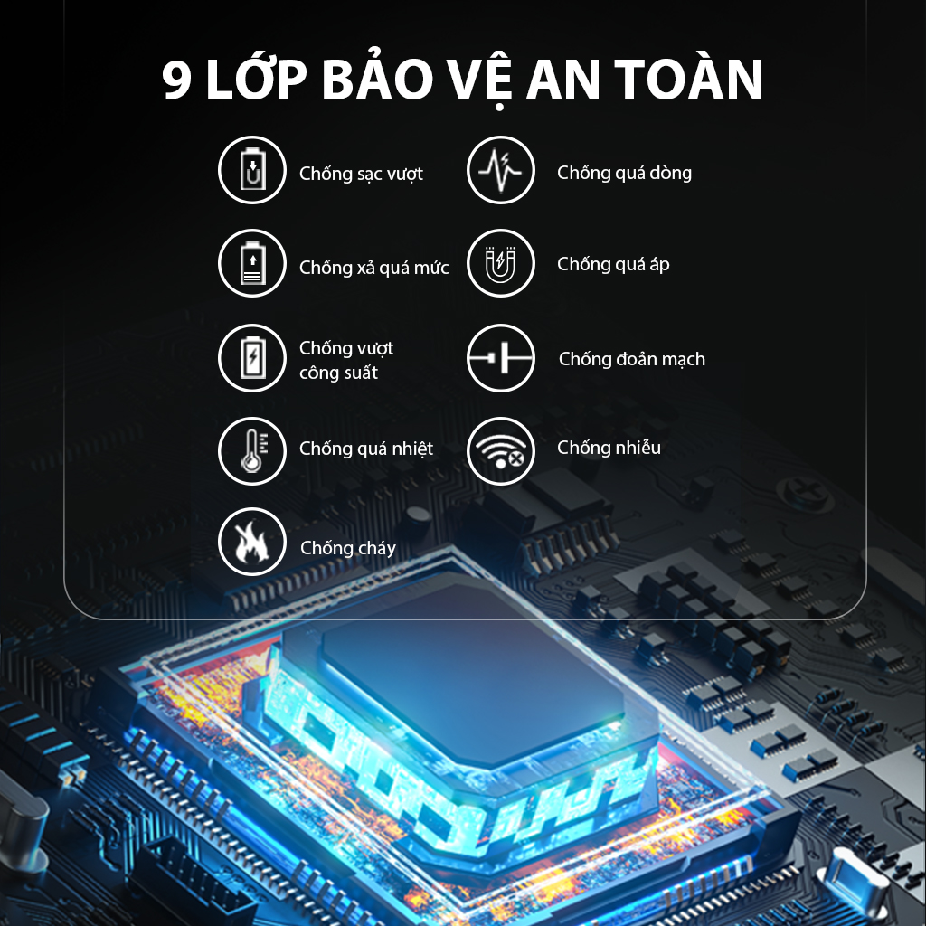 Mô tả Pin dự phòng mini VIVAN VPB-Q10 9600mAh tích hợp cáp - 6
