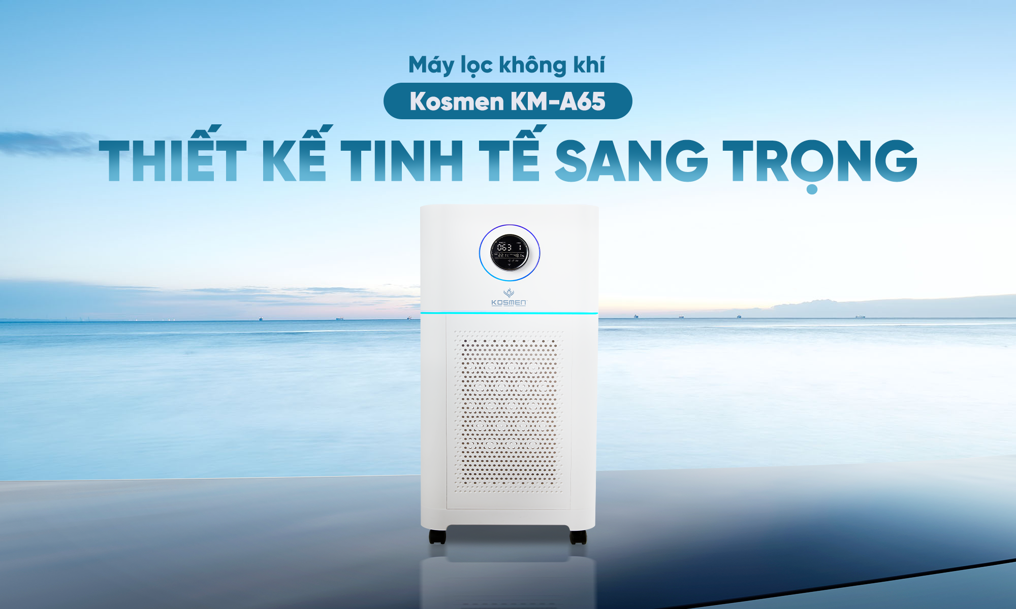 Mô tả Máy Lọc Không Khí Kosmen KM-A65 Lọc Bằng Ion âm - Hàng Chính Hãng BH 24 Tháng - 1