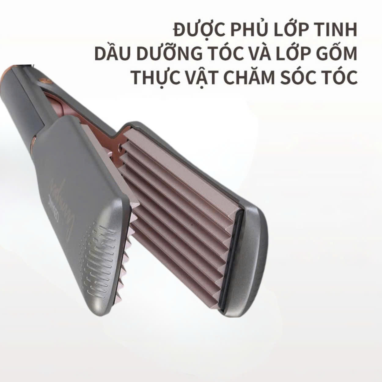 Mô tả Máy uốn dập xù chân tóc ENZO 3216-dập xù-bấm xù-duỗi ép là thẳng-bản to-tạo kiểu chuyên nghiệp-13 mức nhiệt - 4