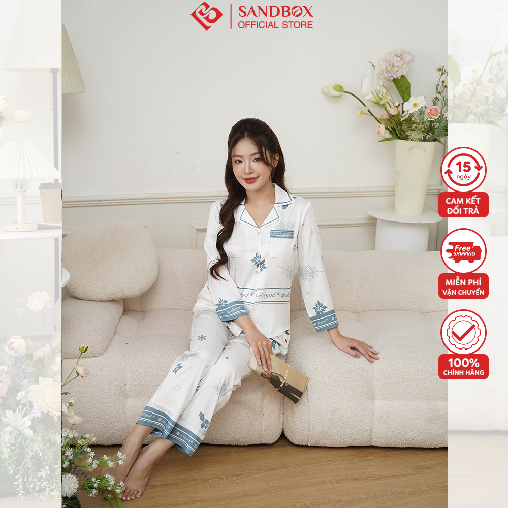 Bộ Pijama SANDBOX Lụa Vân Xước Trendy 6