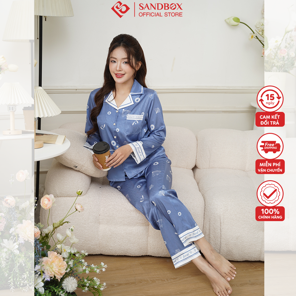 Bộ Pijama SANDBOX Lụa Vân Xước Trendy 9