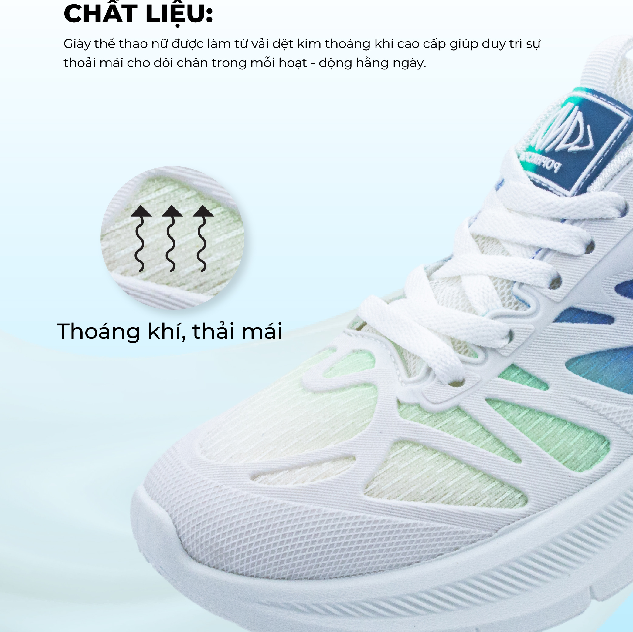 Mô tả Giày Thể Thao Nam Nữ BLUEWIND Êm Mềm Thoáng Khí Vận Động Thoải Mái 68377 - 4