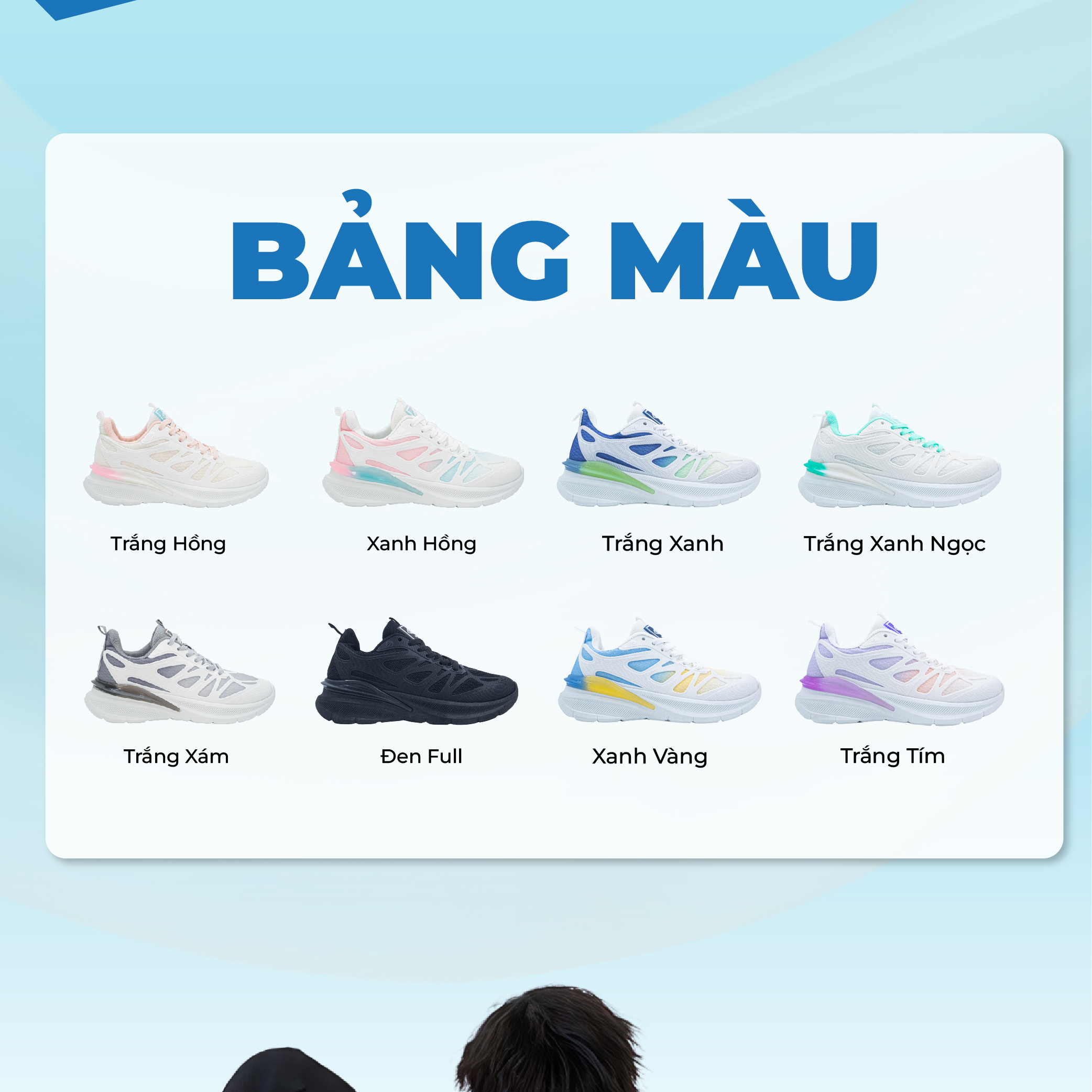 Mô tả Giày Thể Thao Nam Nữ BLUEWIND Êm Mềm Thoáng Khí Vận Động Thoải Mái 68377 - 10