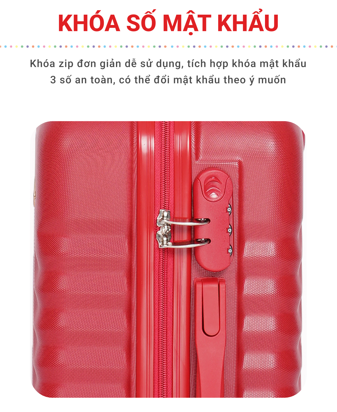 Mô tả Vali kéo du lịch - Vali Sunny SV05, Vali bán chạy Bền Đẹp nhựa ABS + PC bảo hành 3 năm - 8