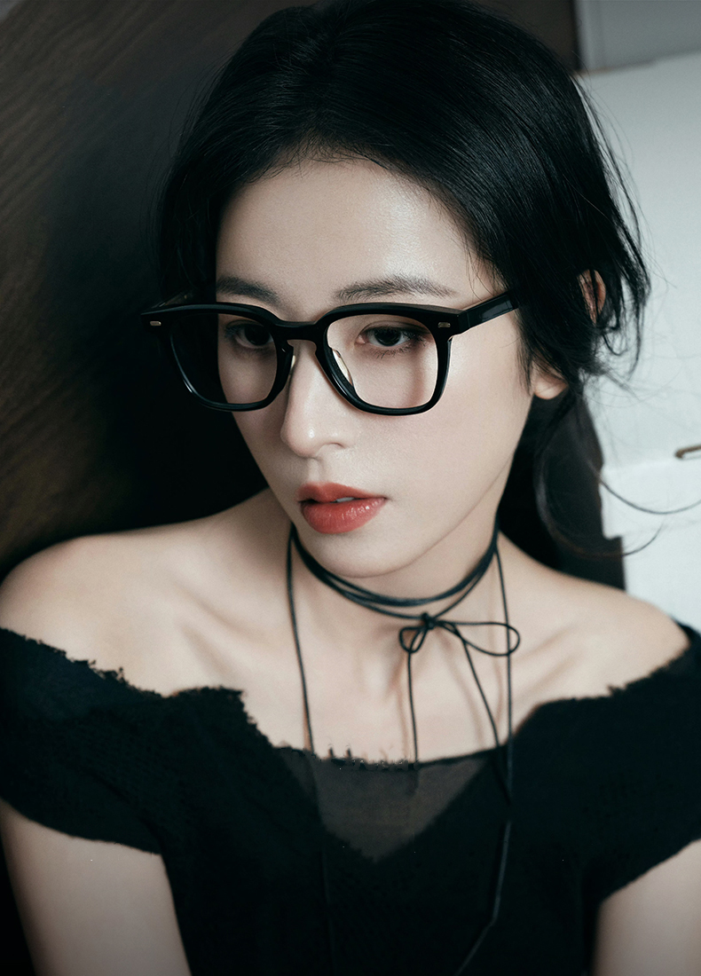 Mô tả Gọng kính cận thời trang nam nữ ANDU EYEWEAR dáng vuông KUBO chất liệu nhựa cốt kim loại 2116 - 1