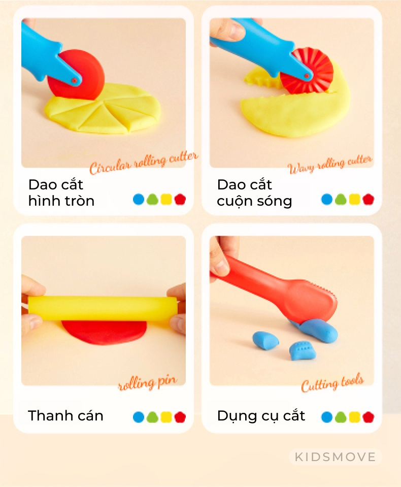 Bộ dụng cụ đất nặn Mideer
