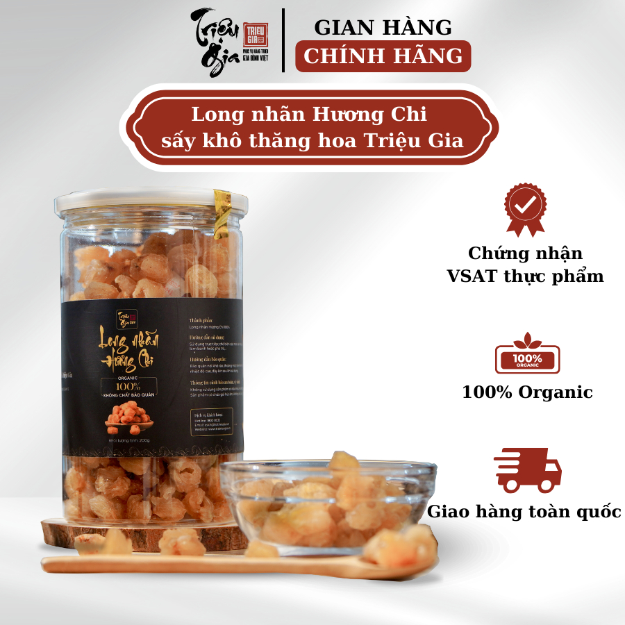 Mô tả Long nhãn sấy khô Triệu gia cao cấp giúp bổ huyết, ngủ ngon đảm bảo an toàn vệ sinh thực phẩm - 8