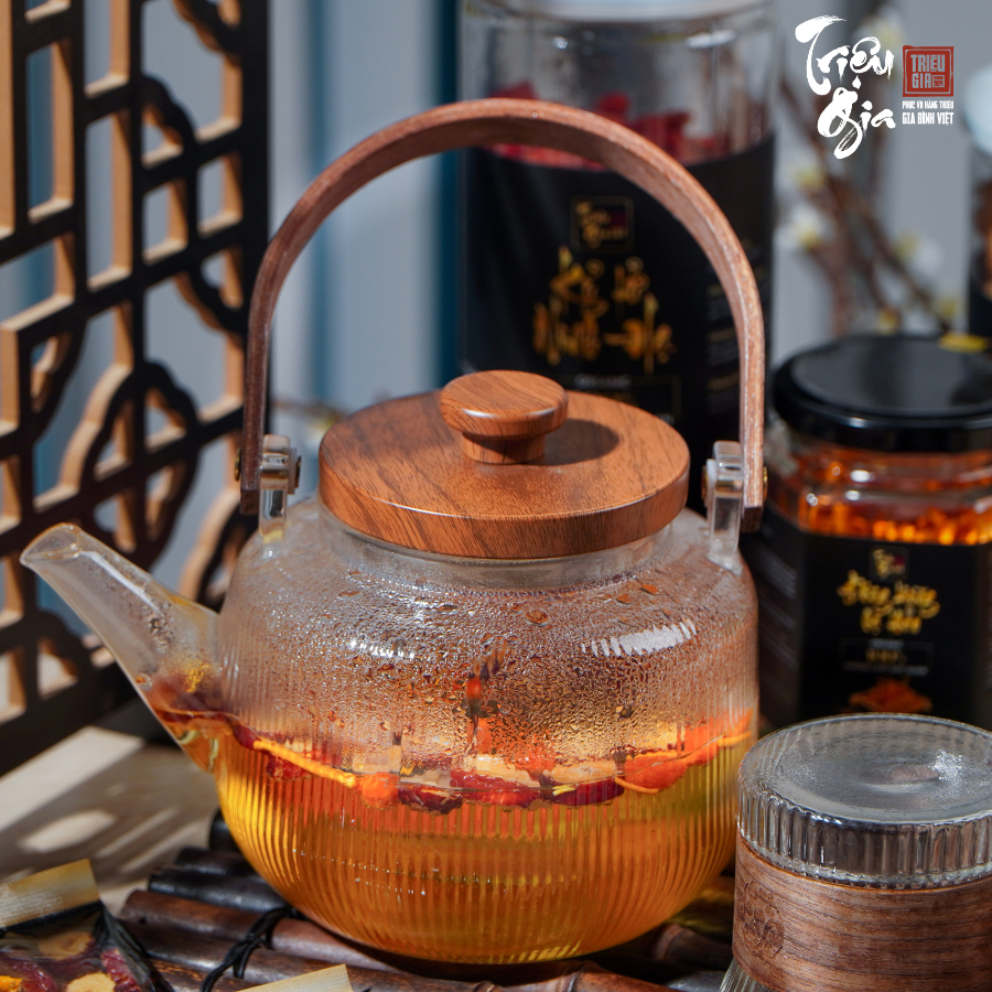 Mô tả Set trà thảo mộc Triệu gia tứ vị giúp ngủ ngon, đẹp da, trà đông trùng hạ thảo tăng cường sức khỏe - 7