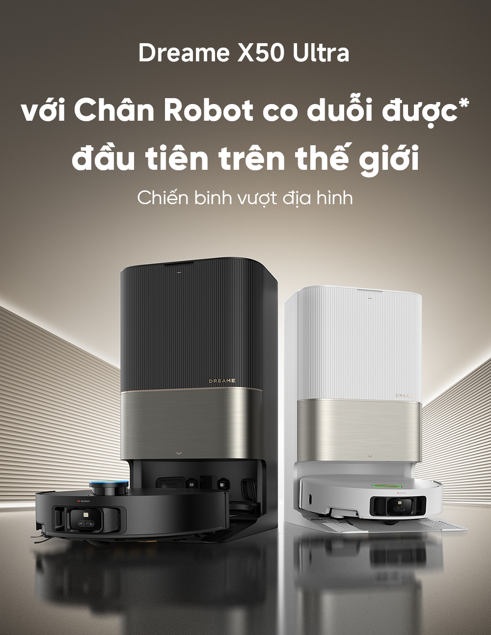 Mô tả Robot hút bụi lau sàn chuyên dụng Dreame X50 Ultra - Bản Quốc Tế - Bảo Hành 24 Tháng - 2