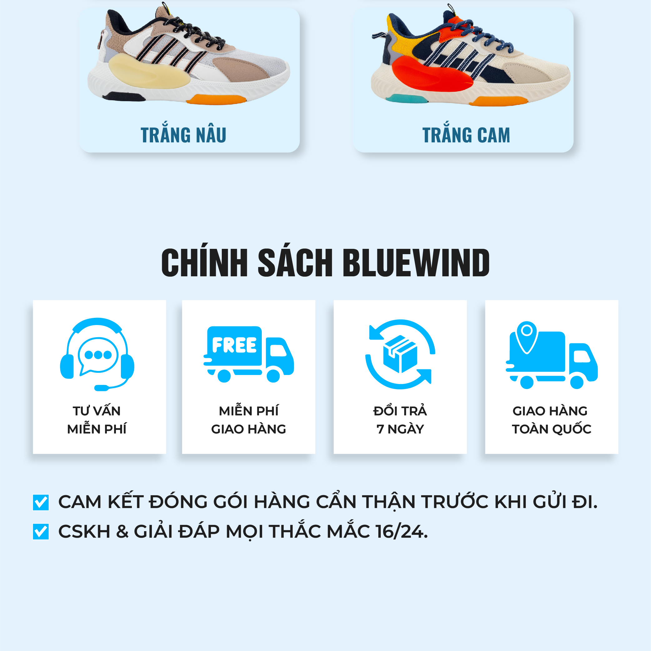 Mô tả Giày Thể Thao Nam Nữ BLUEWIND Frolic Wave.es Trẻ Trung Dễ Phối Đồ Vải Dệt Thoáng Khí 68371 - 10