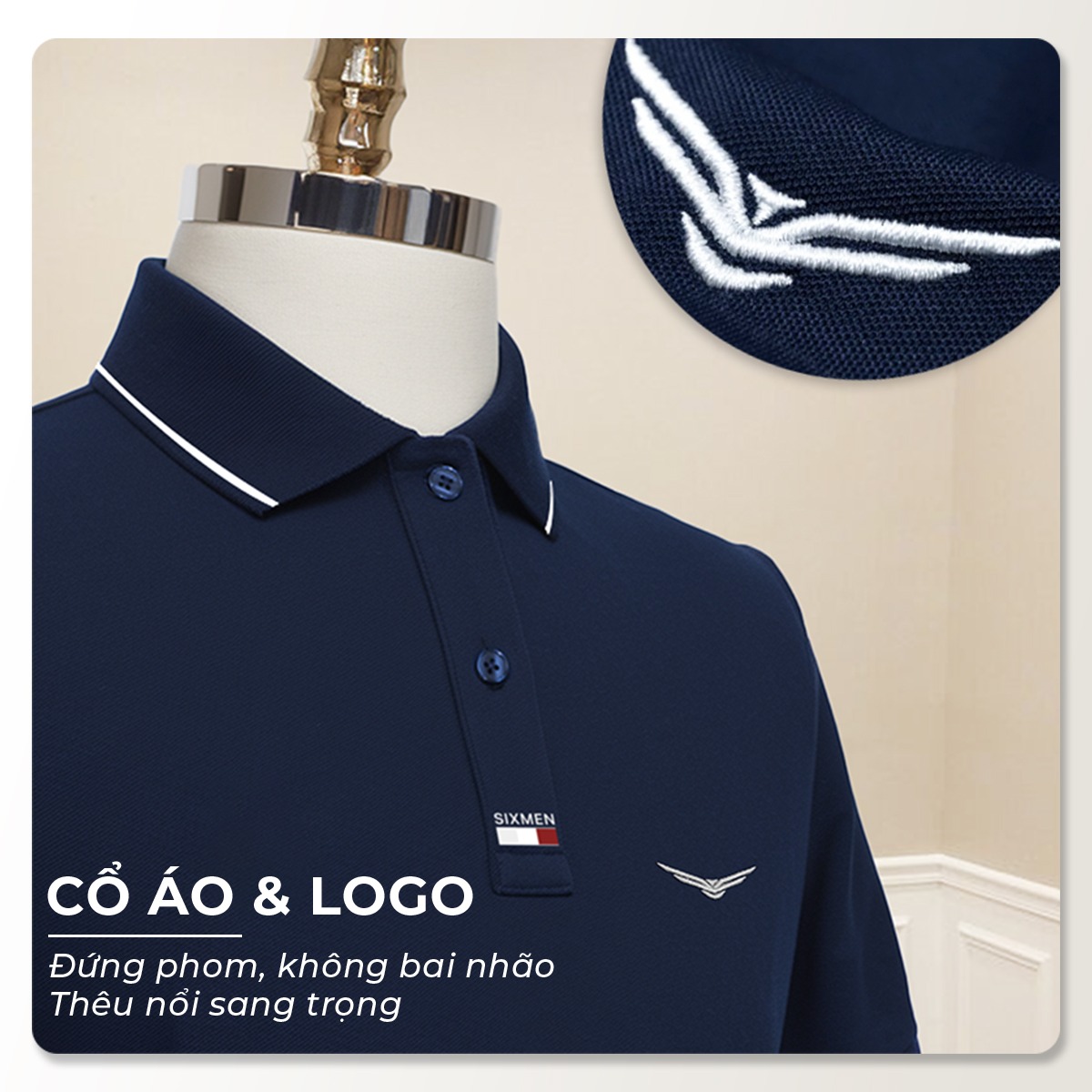 Áo Polo nam chống nhăn Easy Care