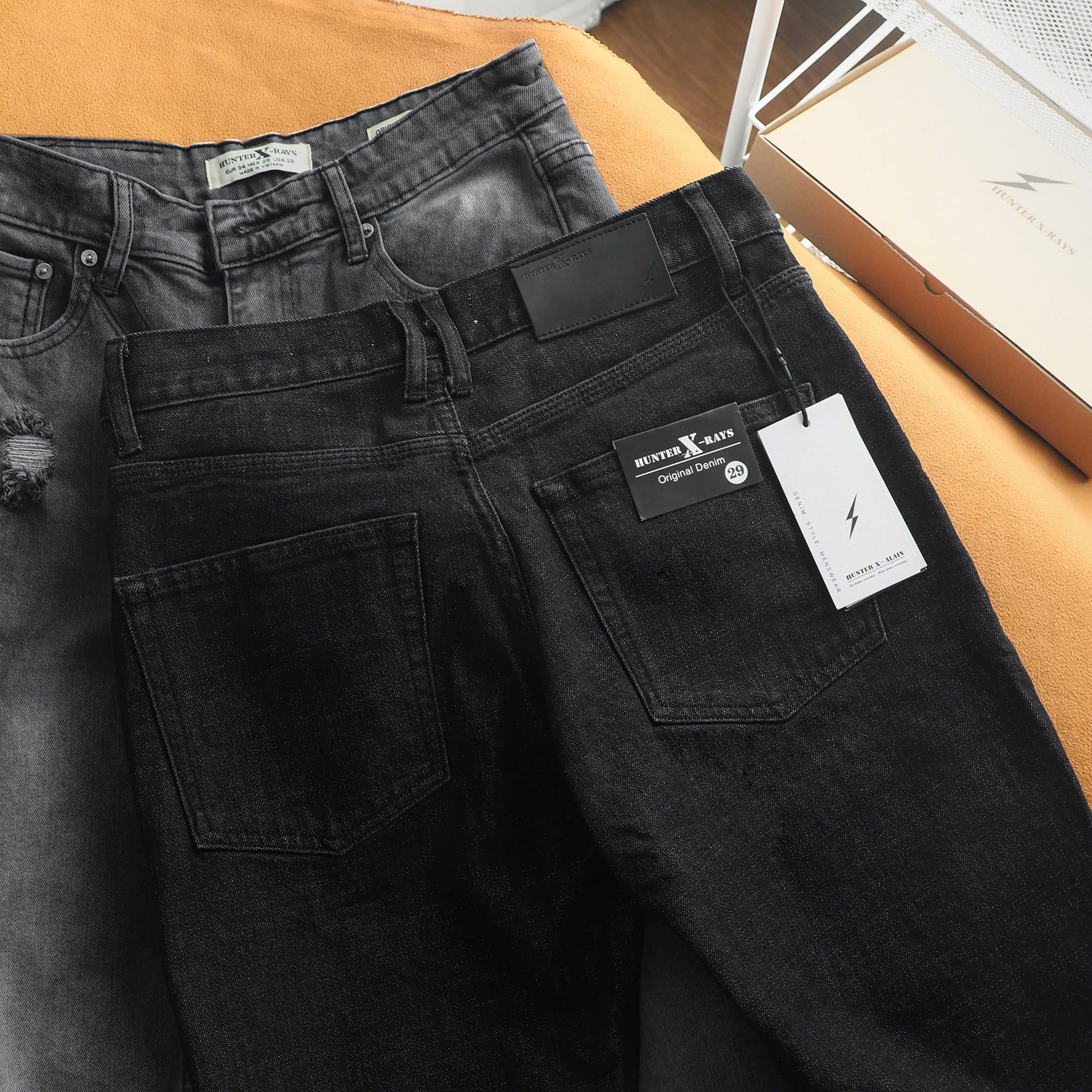 Mô tả Quần Dài Jeans Xám Rách Hunter Xrays D88 Menswear - Nam - 3