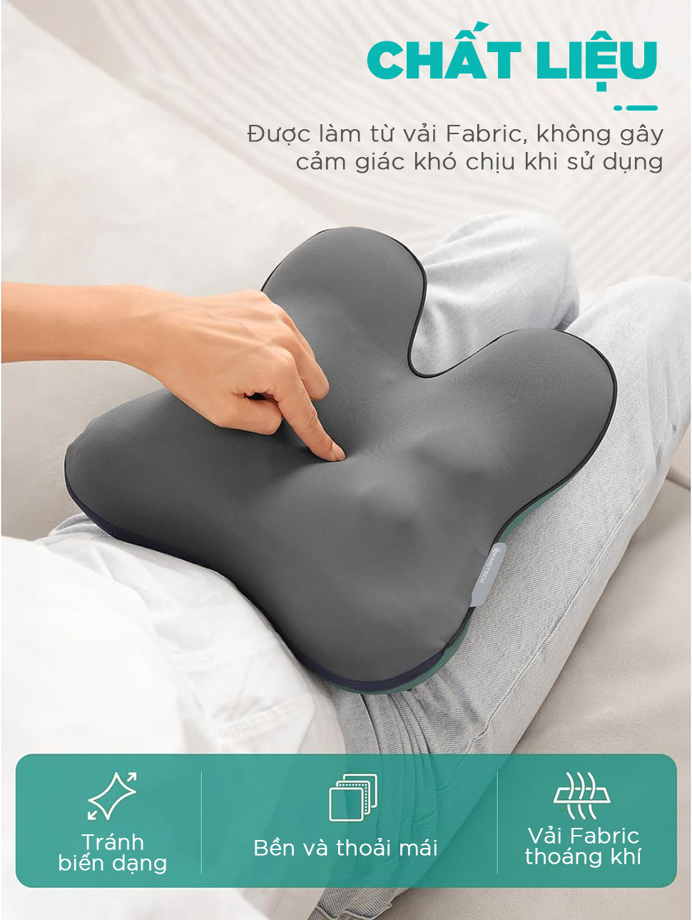 Mô tả Gối Massage Đa Năng Nhiệt Hồng Ngoại KINGTECH KP-500 - Chuyên Sâu Cổ Vai Gáy, Thắt Lưng - Chính Hãng - 6
