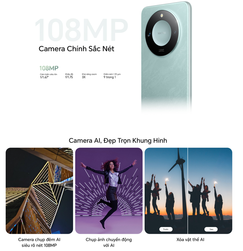 Mô tả Điện thoại HONOR X9c Smart 5G 12GB + 256GB| Pin 5800mAh, Camera 108MP | Bảo hành 24 Tháng - 3