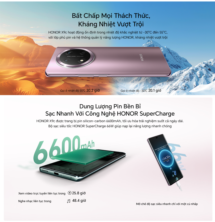 Mô tả Điện thoại HONOR X9c 5G 12GB + 256GB | Màn hình 6.78" |Pin 6600mAh, Camera 108MP | Bảo hành 24 Tháng - 4