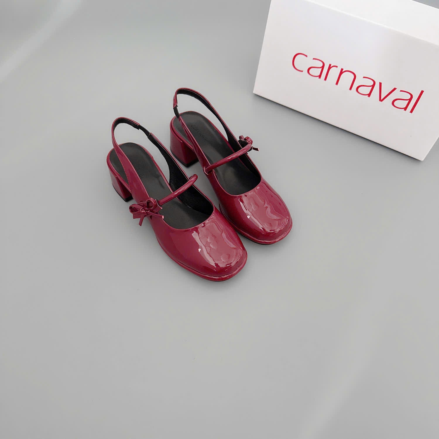 Mô tả Giày Mary Jane Nữ Da Bóng Carnaval Gót Vuông Cao 5cm Phong Cách Tiểu Thư - VS116 - 2