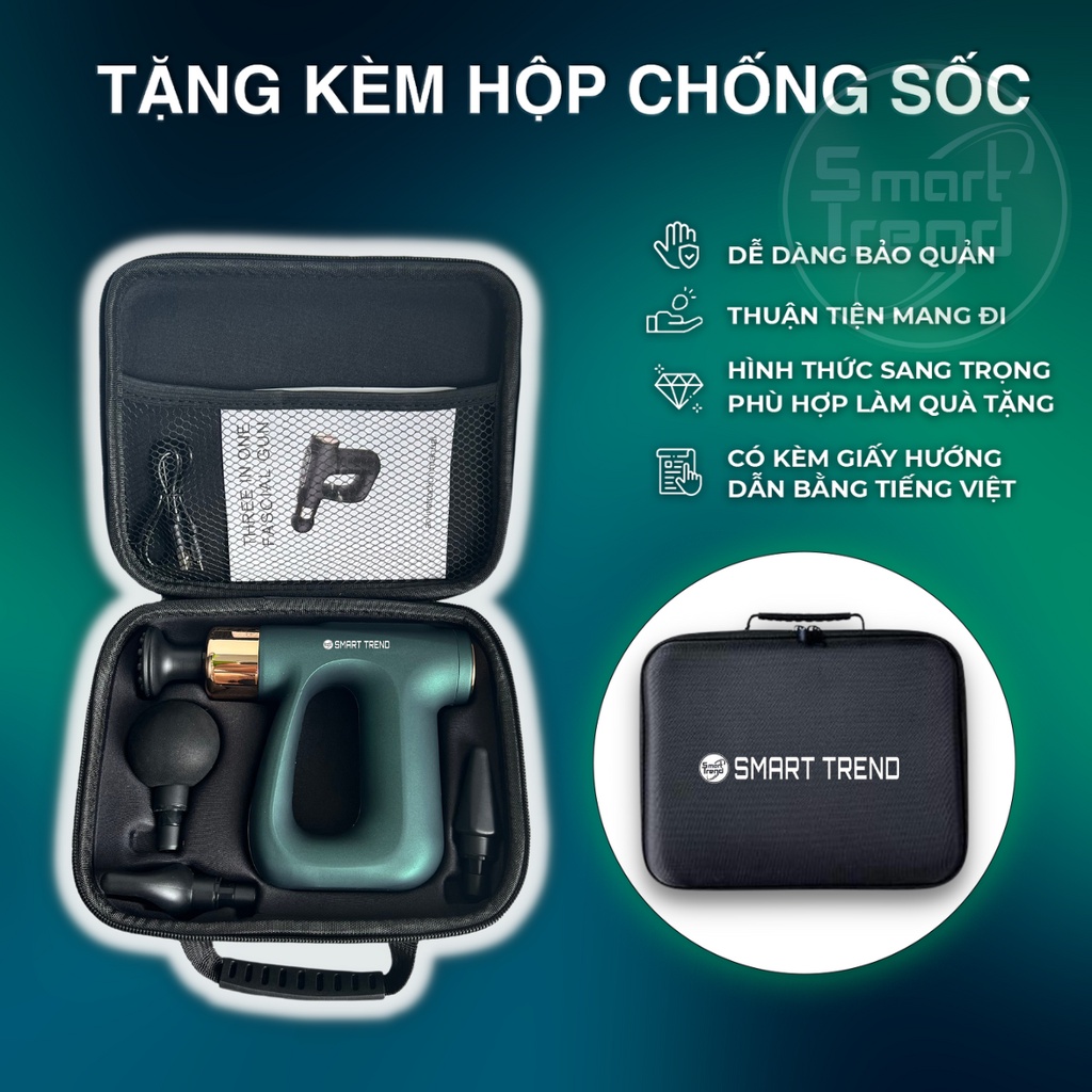 Máy massage cầm tay đấm lưng có chức năng xung điện 4 đầu 12 chế độ cao ...