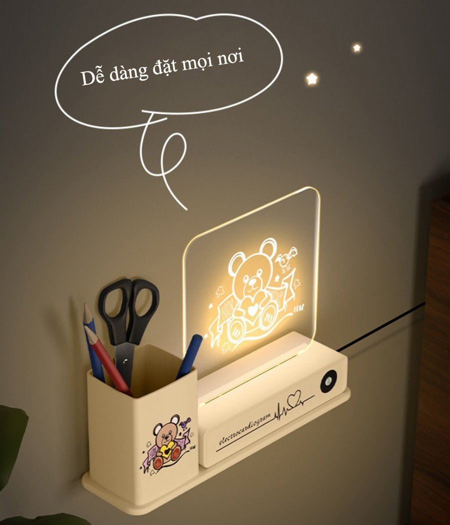 Mô tả Đèn Bảng LED Kiêm Đựng Bút Energy Green Lighting TC -618 -Trang Trí Bàn Làm Việc Góc Học Tập - 5