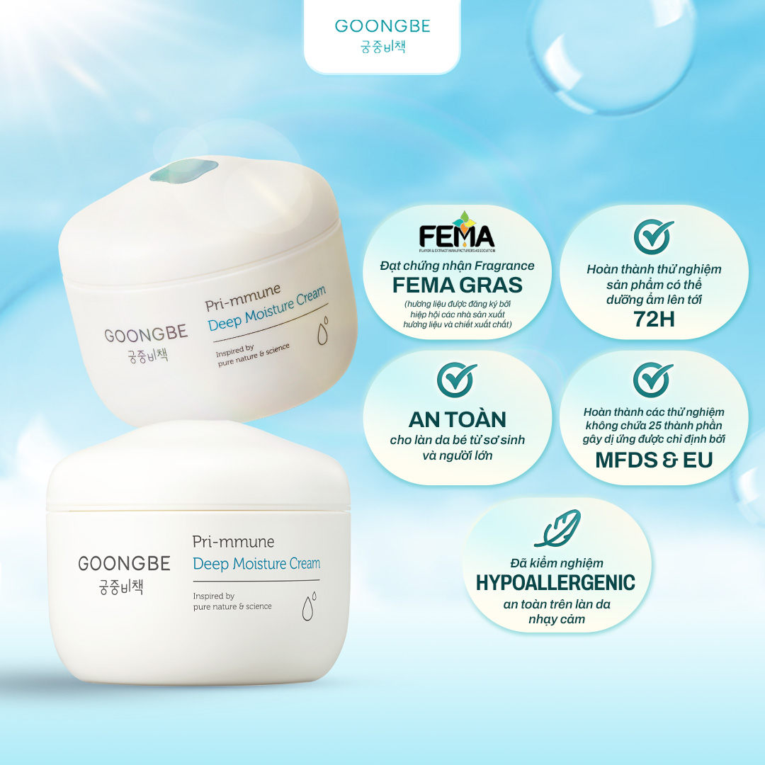 Mô tả Kem Dưỡng Ẩm GOONGBE Bản Chuyên Sâu Chứa Hạt Siêu Dưỡng Primmune Deep Moisture Cream 100ml - 4