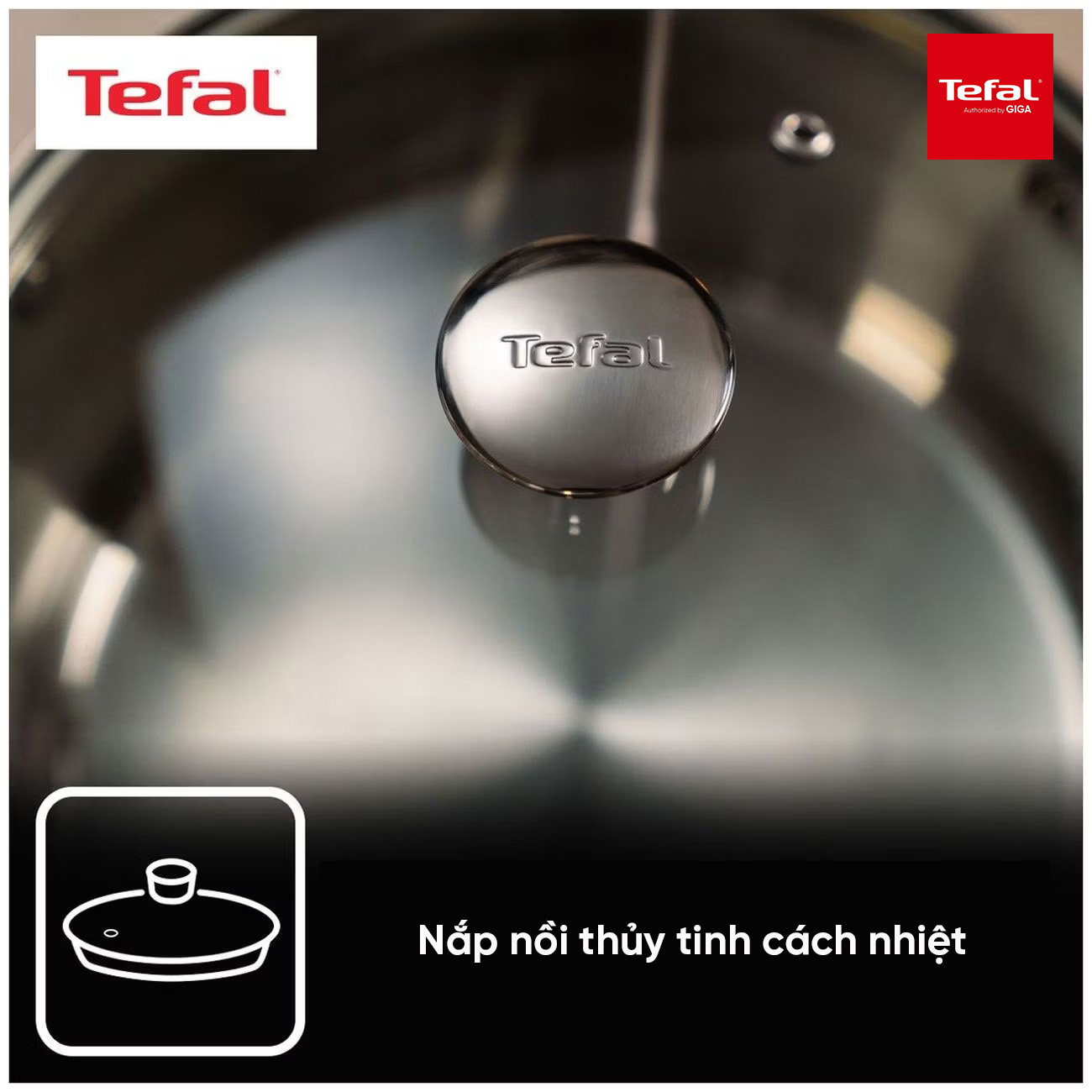 Bộ 3 nồi Inox 18/10 cao cấp Tefal Cook Eat B921S604 - Nồi có nắp 20 ...