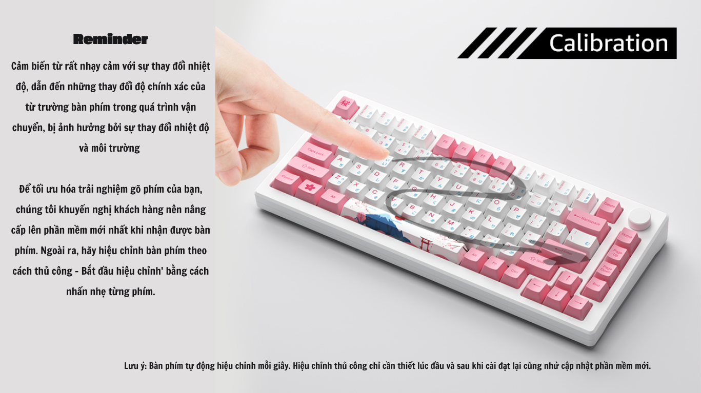 Mô tả Tặng quạt tản nhiệt 529k - Bàn phím AKKO MOD007B-HE PC Tokyo Sakura Pink Magnetic Switch - 3