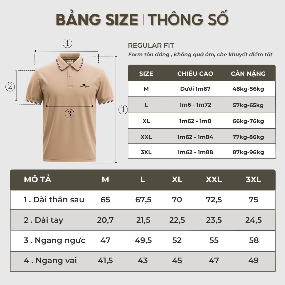 Mô tả Áo polo nam cao cấp có cổ [Tặng Kèm Hộp Quà] SIXMEN - 3RIM HORSE - Polo vải FeelMax thoáng mát - 9