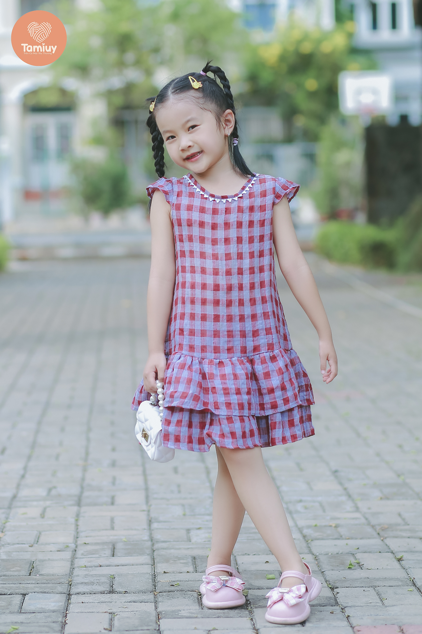 Mô tả Đầm Xòe Đuôi Cá Bé Gái Tamiuy, Thiết Kế 2 Tầng Điệu Đà (1-10 Tuổi) - 3