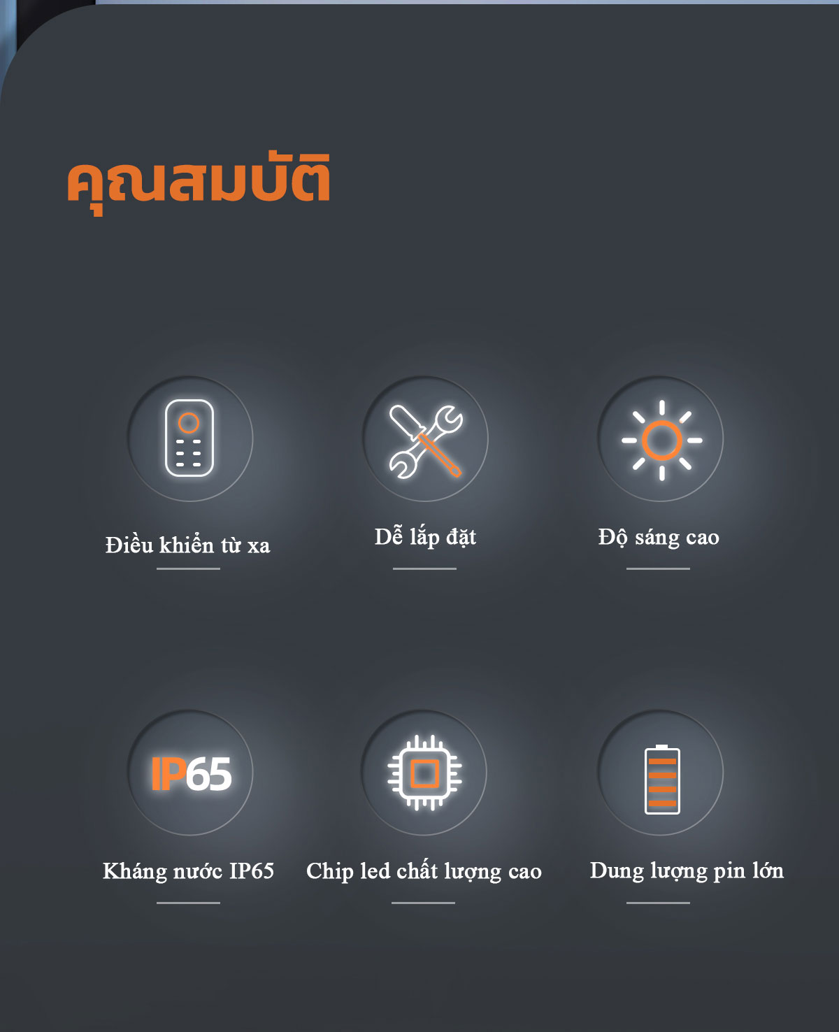 Mô tả Đèn Năng Lượng Mặt Trời MODI SOLAR 80W, 120W, 240W, 360W Ánh Sáng Trắng Điều Khiển Từ Xa - 3