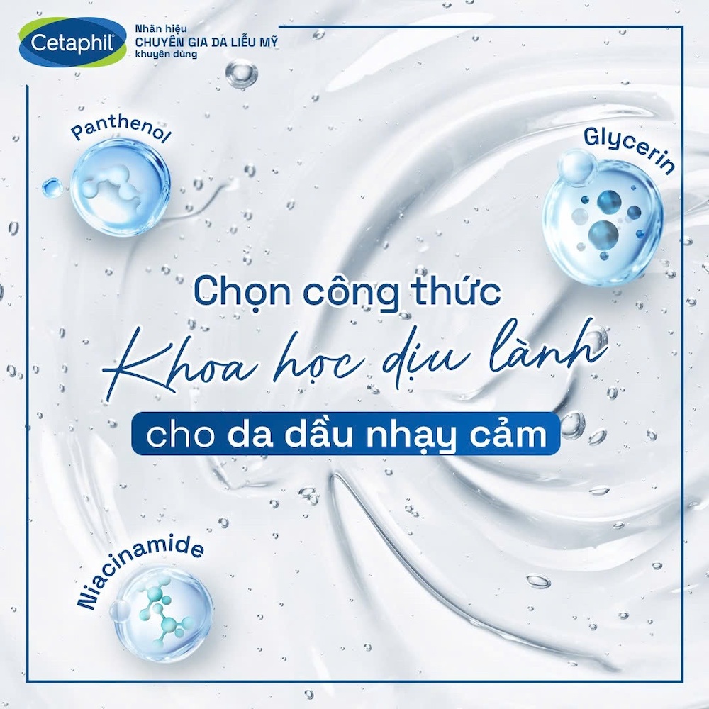 Mô tả [MỚI] Sữa rửa mặt dịu lành cho da dầu nhạy cảm CETAPHIL OILY SKIN CLEANSER 125ML - 3