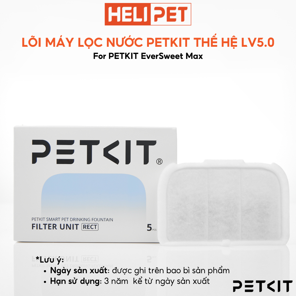 Mô tả [Bản Quốc Tế] Lõi Lọc Nước PETKIT Filter RECT Dùng Cho PETKIT Eversweet Max - HeLiPet - 1