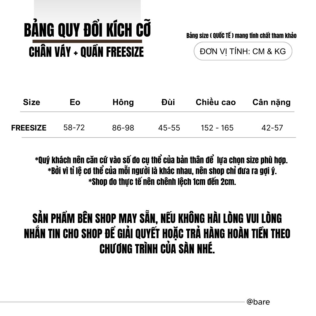 BARE_Quần dài Kẻ Sọc ống rộng lưng chun dây rút vải kate form suông ...