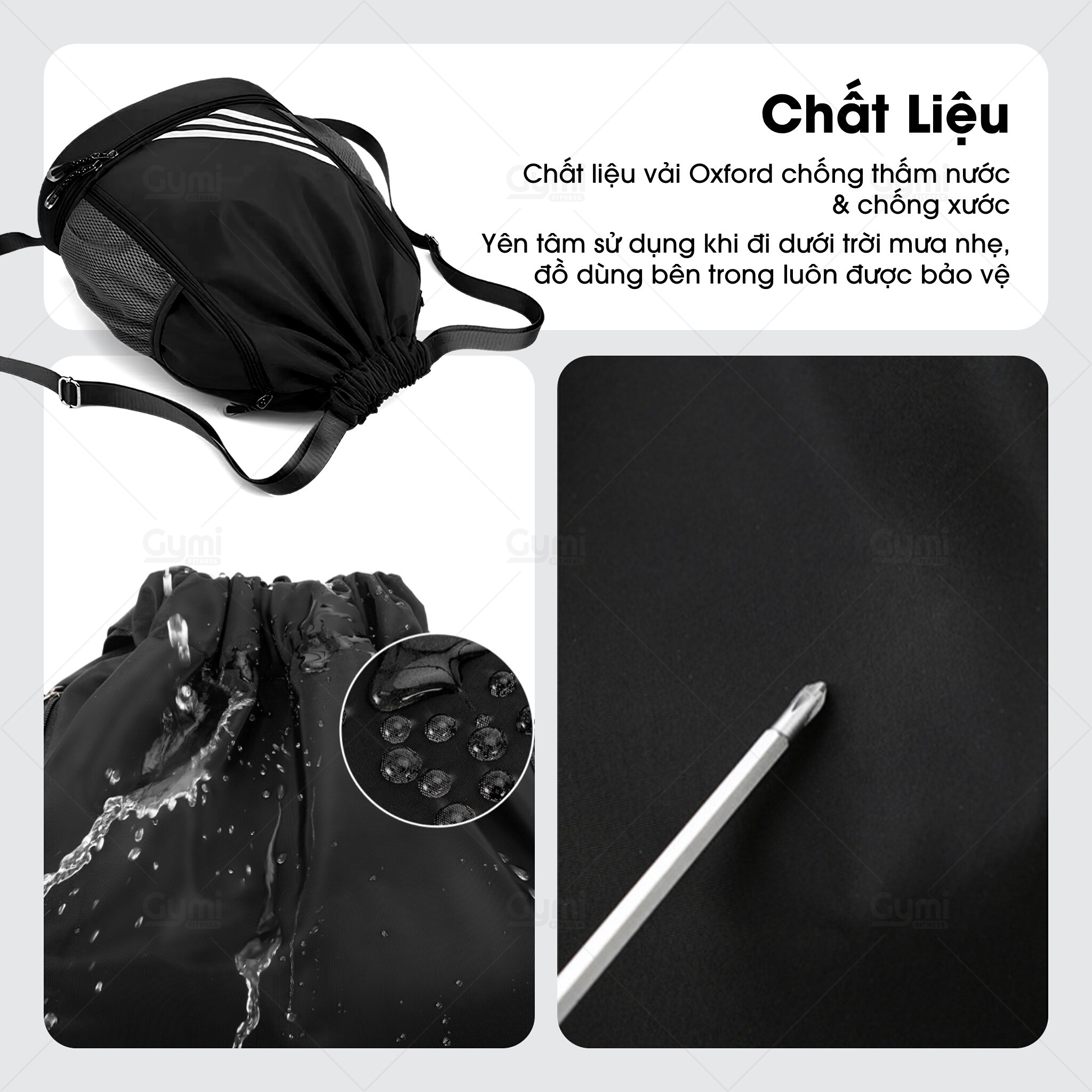 Balo Dây Rút Thể Thao - Ba Lô Chống Nước Có Ngăn Đựng Giày, Chơi Bóng ...