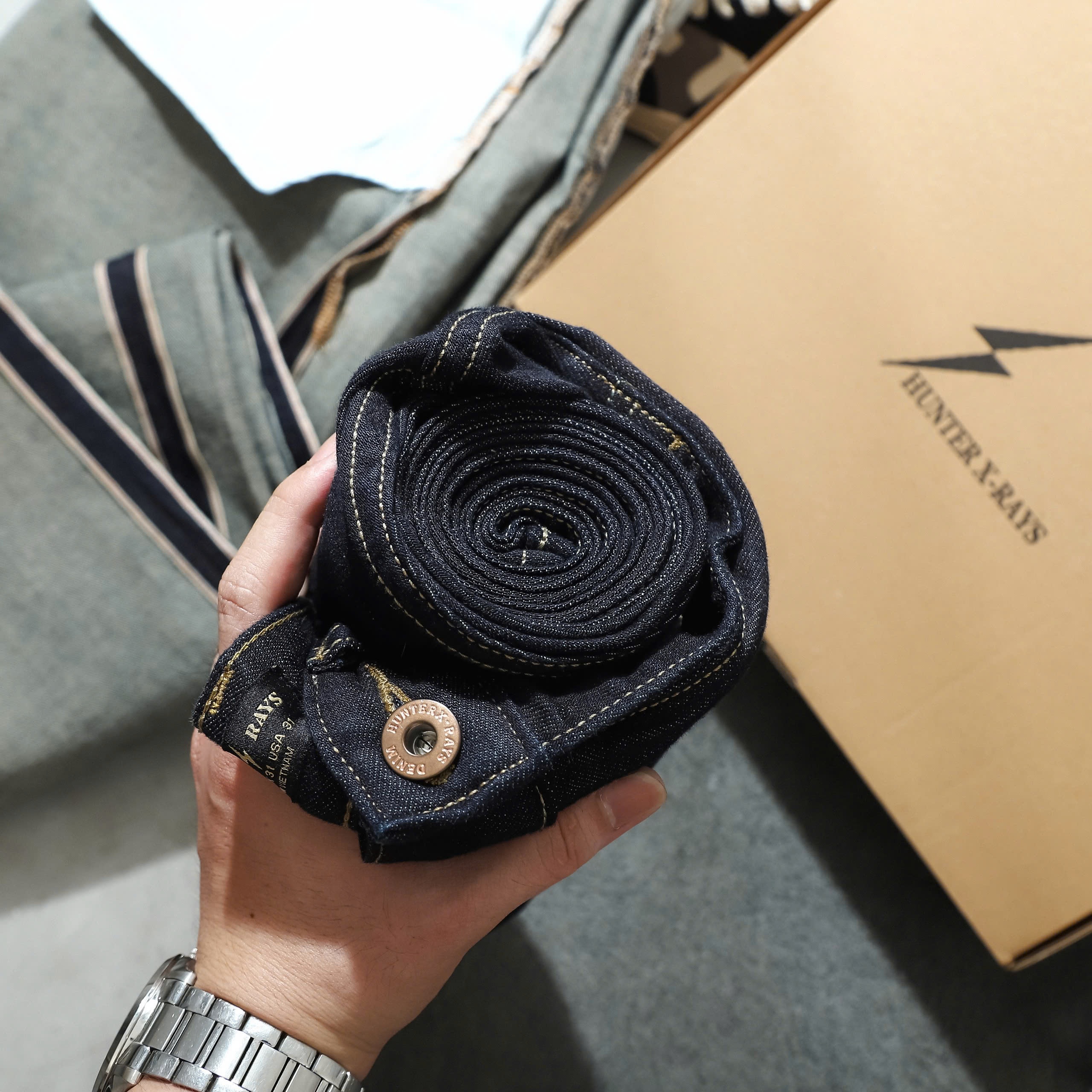 Mô tả D101 QUẦN JEANS NHẬT SELVEDGE DENIM HUNTERXRAYS Nam Menswear - 1