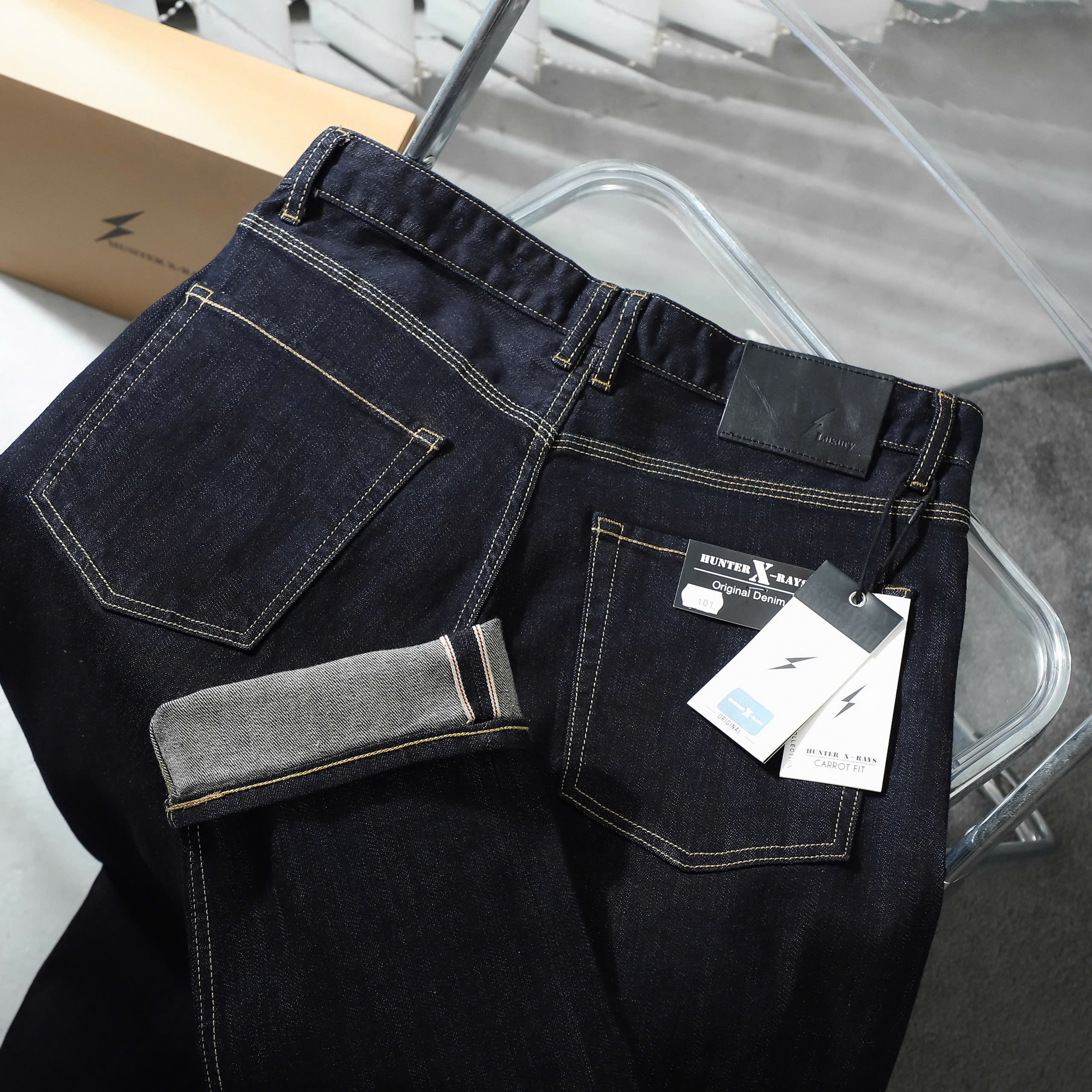 Mô tả D101 QUẦN JEANS NHẬT SELVEDGE DENIM HUNTERXRAYS Nam Menswear - 3